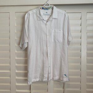 Tommy Bahama Men's 100% Linen Short Sleeve Shirt-Large